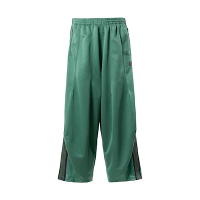 Needles FW22 Retro Embroidered Butterfly Striped Track Pants Green (Unisex). MR290-EMERALD