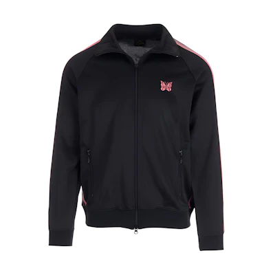 Needles FW22 Striped Colorblock Butterfly Embroidered Jacket Black Men’s LQ227CFBLACK0099