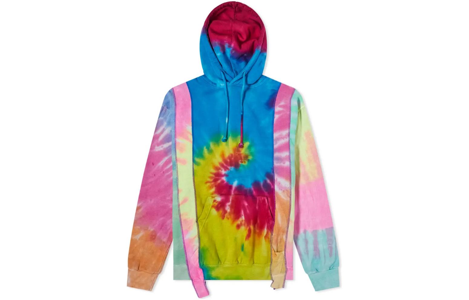 Needles FW22 Tie-Dye Pullover Hoodie Blue () IN250-AST