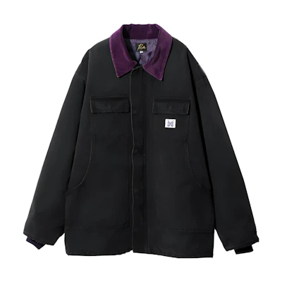 Needles FW23 Black Colorblock Zip Collar Casual Jacket Unisex NS157B