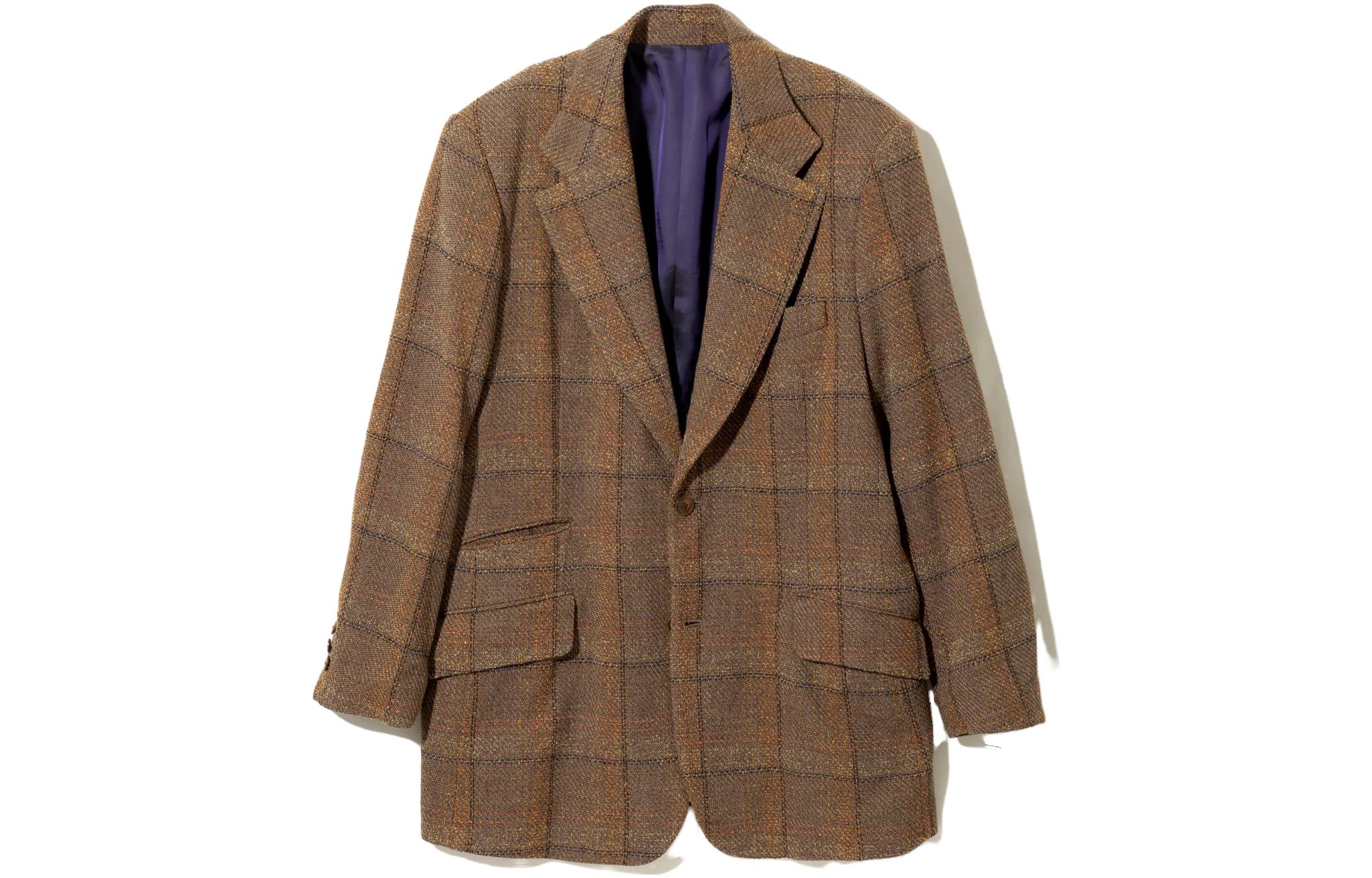 Needles FW23 Brown Plaid Unisex Long Sleeve Jacket NS102A