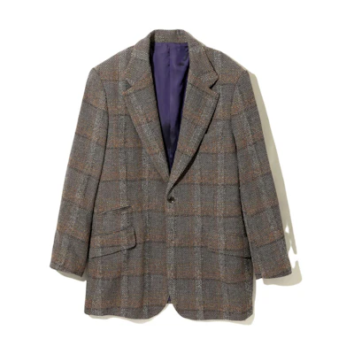 Needles FW23 Plaid Striped Long Sleeve Jacket Unisex Checked Pattern NS102B