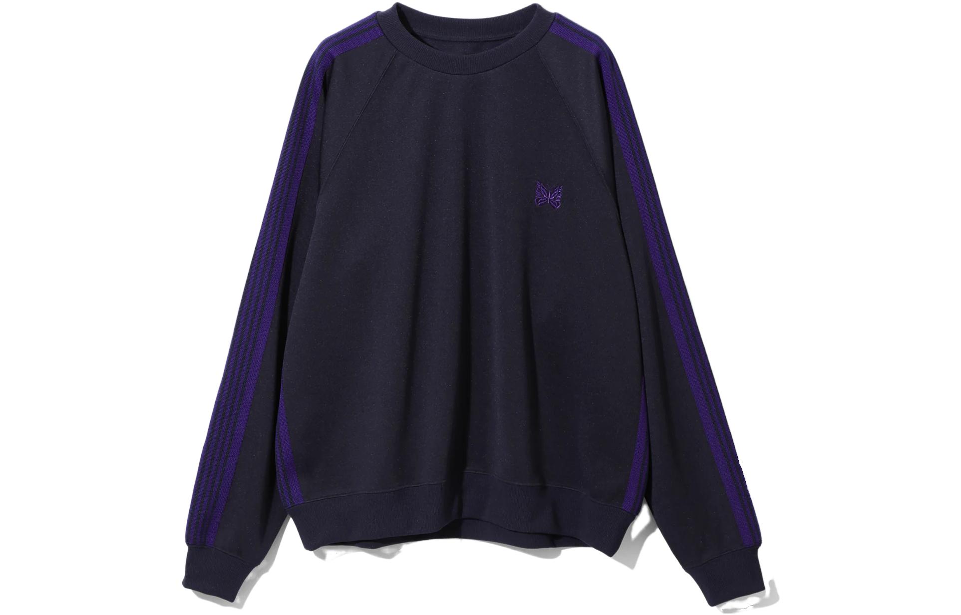 Needles FW23 Track Crew Neck Sweatshirt Unisex Dark Gray NS245C