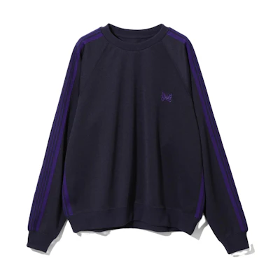 Needles FW23 Track Crew Neck Sweatshirt Unisex Dark Gray NS245C