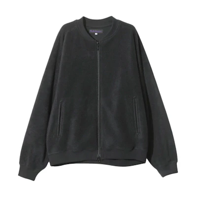 Needles FW24 Black Fleece Relaxed Fit Zip Jacket Unisex PU328B