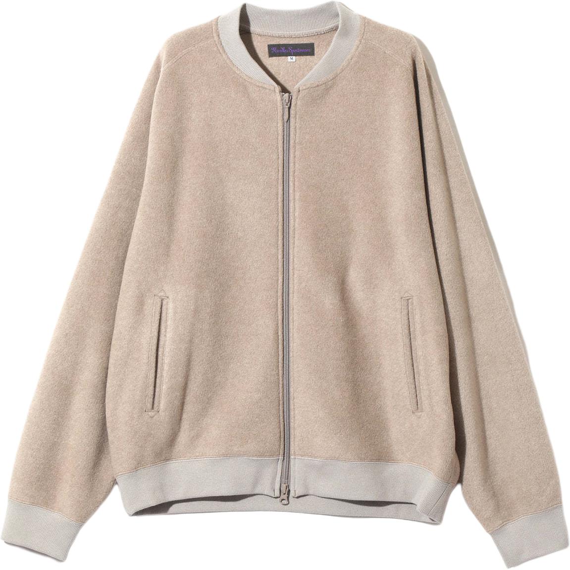 Needles FW24 Fleece Relaxed Fit Zip-Up Jacket Unisex Khaki PU328A