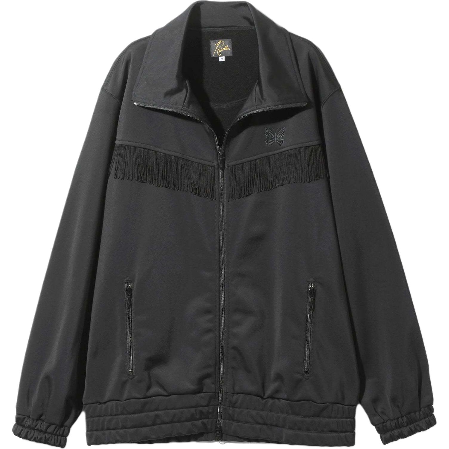Needles FW24 Fringe Butterfly Embroidered Zip Jacket Unisex Black PU281B