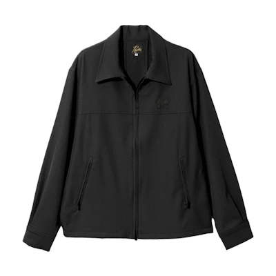 Needles FW24 Front-Zip Butterfly Embroidery Unisex Black Track Jacket PU212D