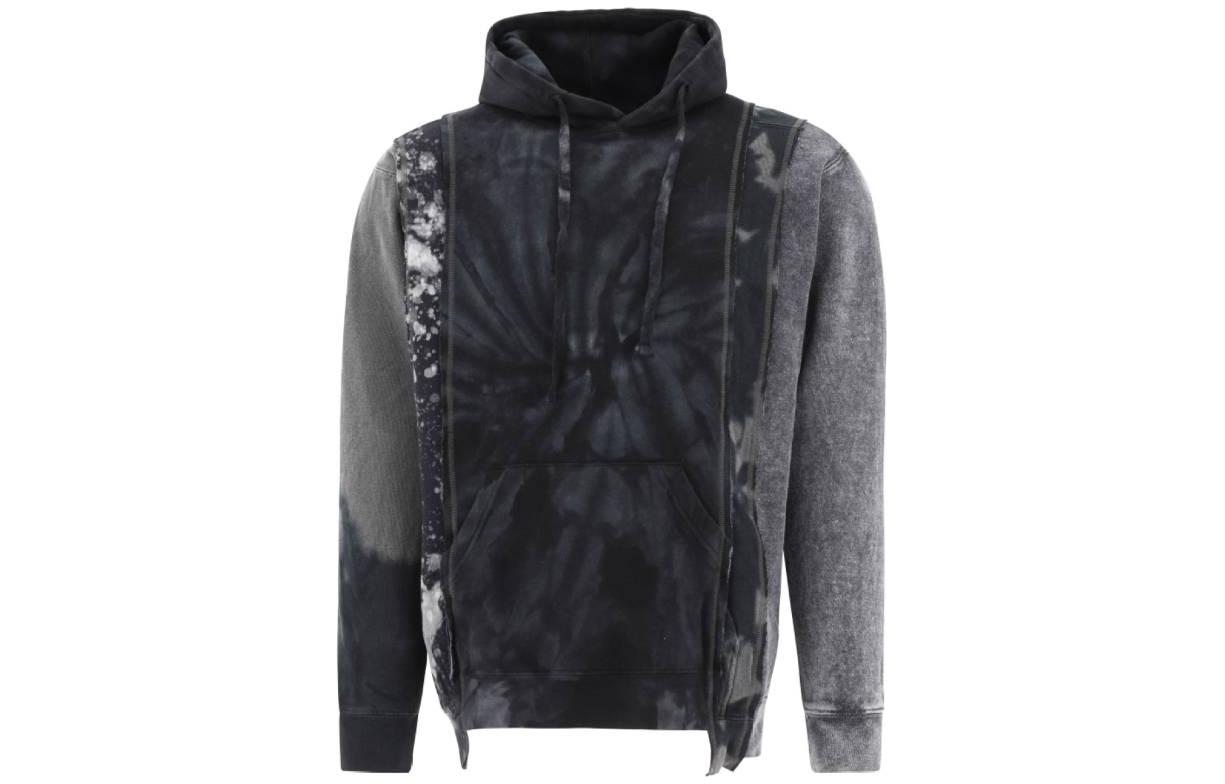 Needles Graphic Print Pullover Hoodie Blue () LQ3150999BLUE