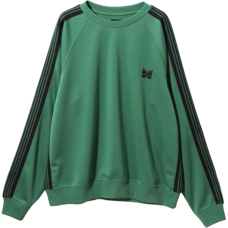 Needles Green Loose-Fit Crewneck Long Sleeve Sweatshirt MR285C