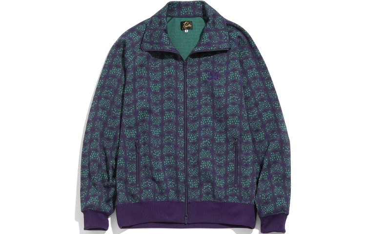 Needles Green Stand Collar Casual Track Jacket KP212
