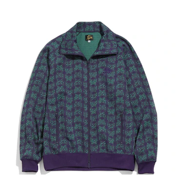 Needles Green Stand Collar Casual Track Jacket KP212
