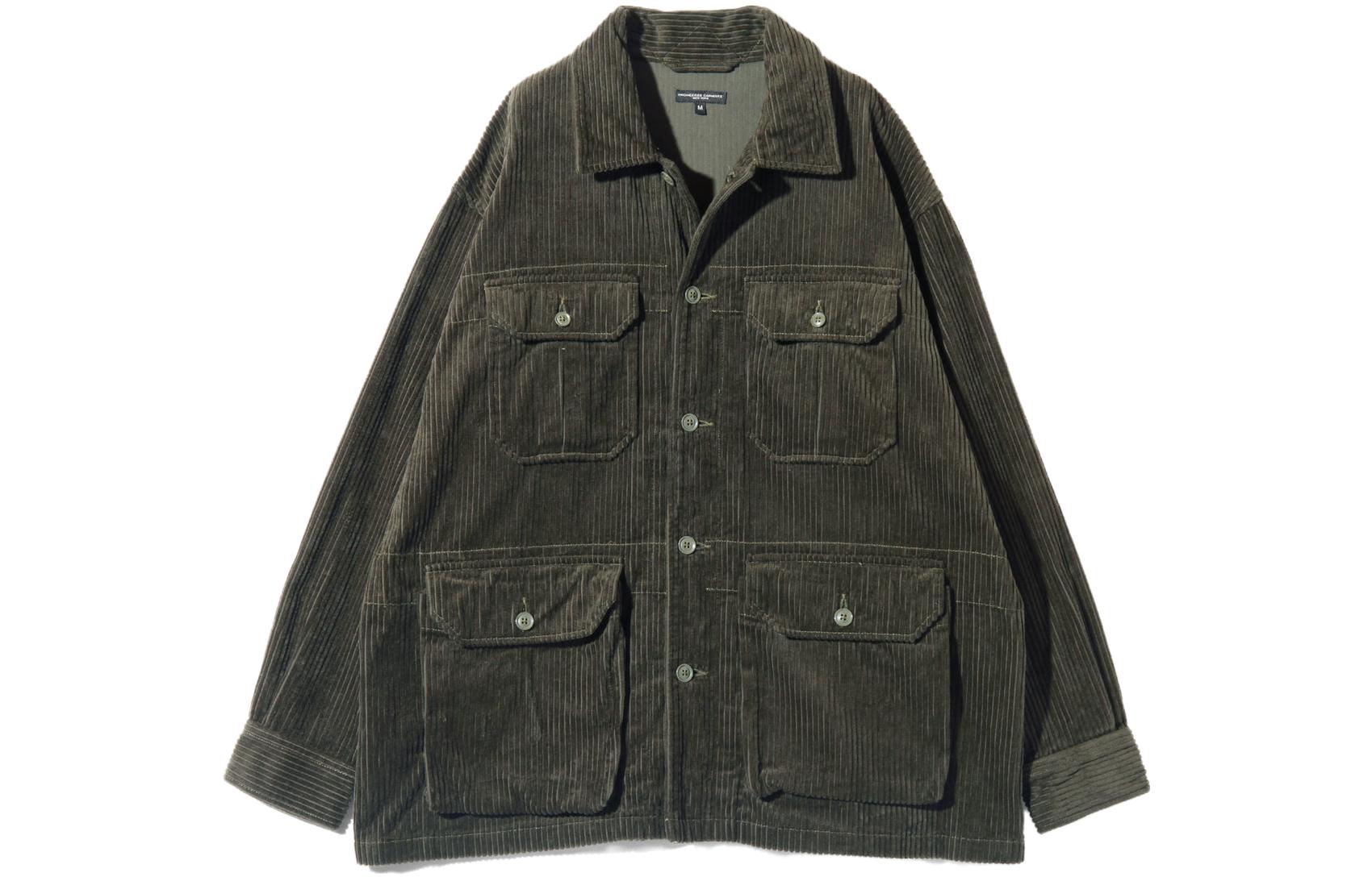 Needles Grey Unisex Solid Casual Jacket NQ216C