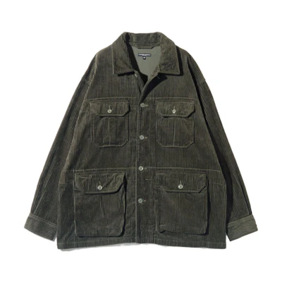 Needles Grey Unisex Solid Casual Jacket NQ216C