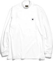 Needles High Neck Knit Sweatshirt Unisex White KP239-WHT Needles High Neck Knit Sweatshirt Unisex White KP239-WHT