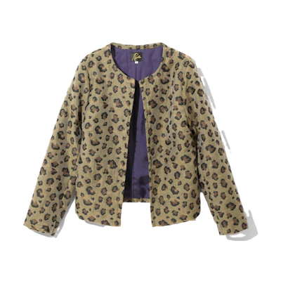 Needles Leopard Print Cardigan Long Sleeve Jacket Unisex Multicolor NS127