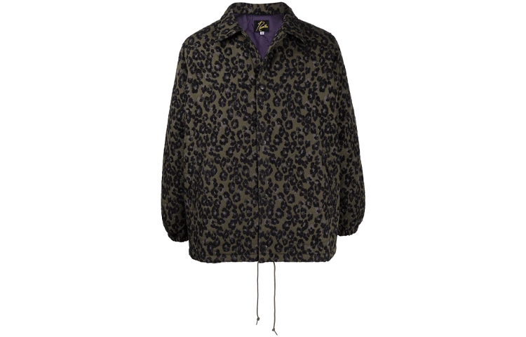 Needles Leopard Print Full-Zip Track Jacket Brown/Green JO185B