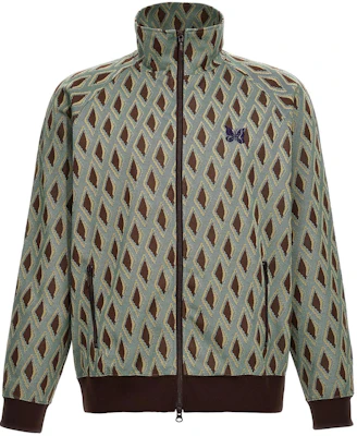 Needles Logo Mock Neck Zip Sweatshirt Pelbagai Warna OT224-ATURQUOISE Buy Needles Logo Mock Neck Zip Sweatshirt Pelbagai Warna OT224-ATURQUOISE