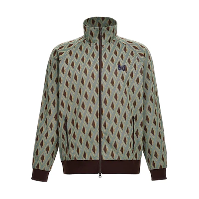 Needles Logo Mock Neck Zip Sweatshirt Multicolor - OT224-ATURQUOISE