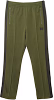 Needles Olive Butterfly Embroidered Straight-Leg Track Pants Unisex OT229B Needles Olive Butterfly Embroidered Straight-Leg Track Pants Unisex OT229B