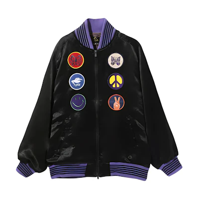 Needles Oversized Zip-Up Long Sleeve Jacket Black MR195C