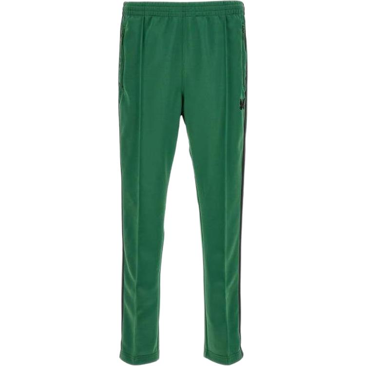 Needles Patterned Mid-Rise Casual Pants for Men MR287CEMERALD