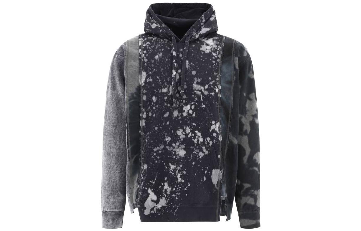 Needles Patterned Pullover Hoodie Black () LQ3150999BLACK