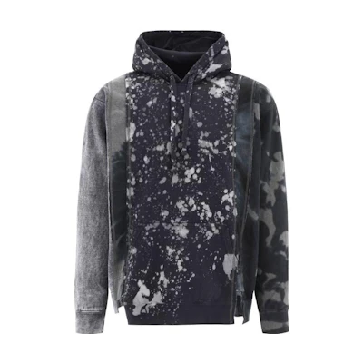 Needles Patterned Pullover Hoodie Black () LQ3150999BLACK