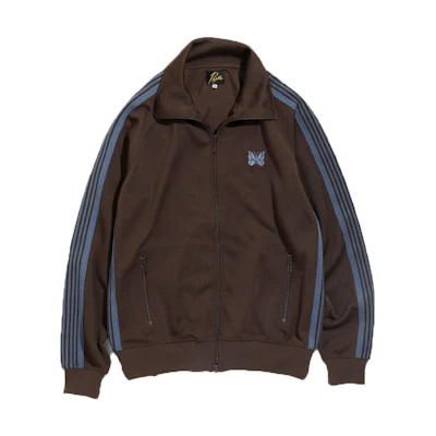 Needles Poly Smooth Track Jacket Retro Butterfly Embroidery Striped Design HM225