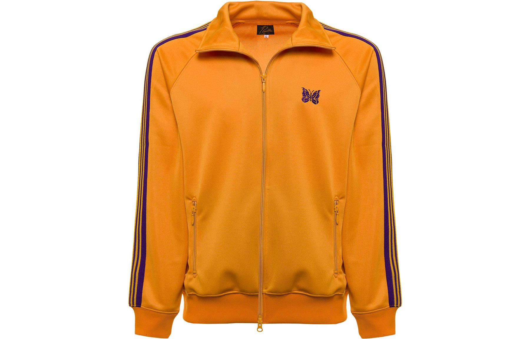 Needles Printed Striped Zip Jacket Orange KP218BYELLOWGOLD