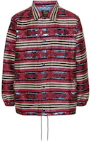 Needles Red Striped Collar Slim Fit Long Sleeve Jacket for Men OT116REDBL Needles Red Striped Collar Slim Fit Long Sleeve Jacket for Men OT116REDBL