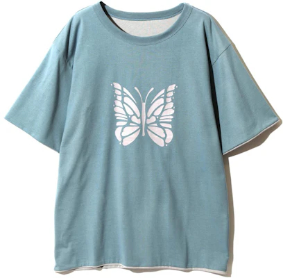 Needles Reversible Crewneck T-Shirt Blue () MR312A Buy Needles Reversible Crewneck T-Shirt Blue () MR312A