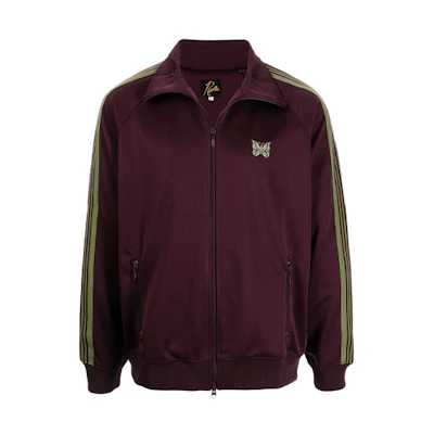 Needles Side Stripe Track Jacket Brown Unisex JO221B