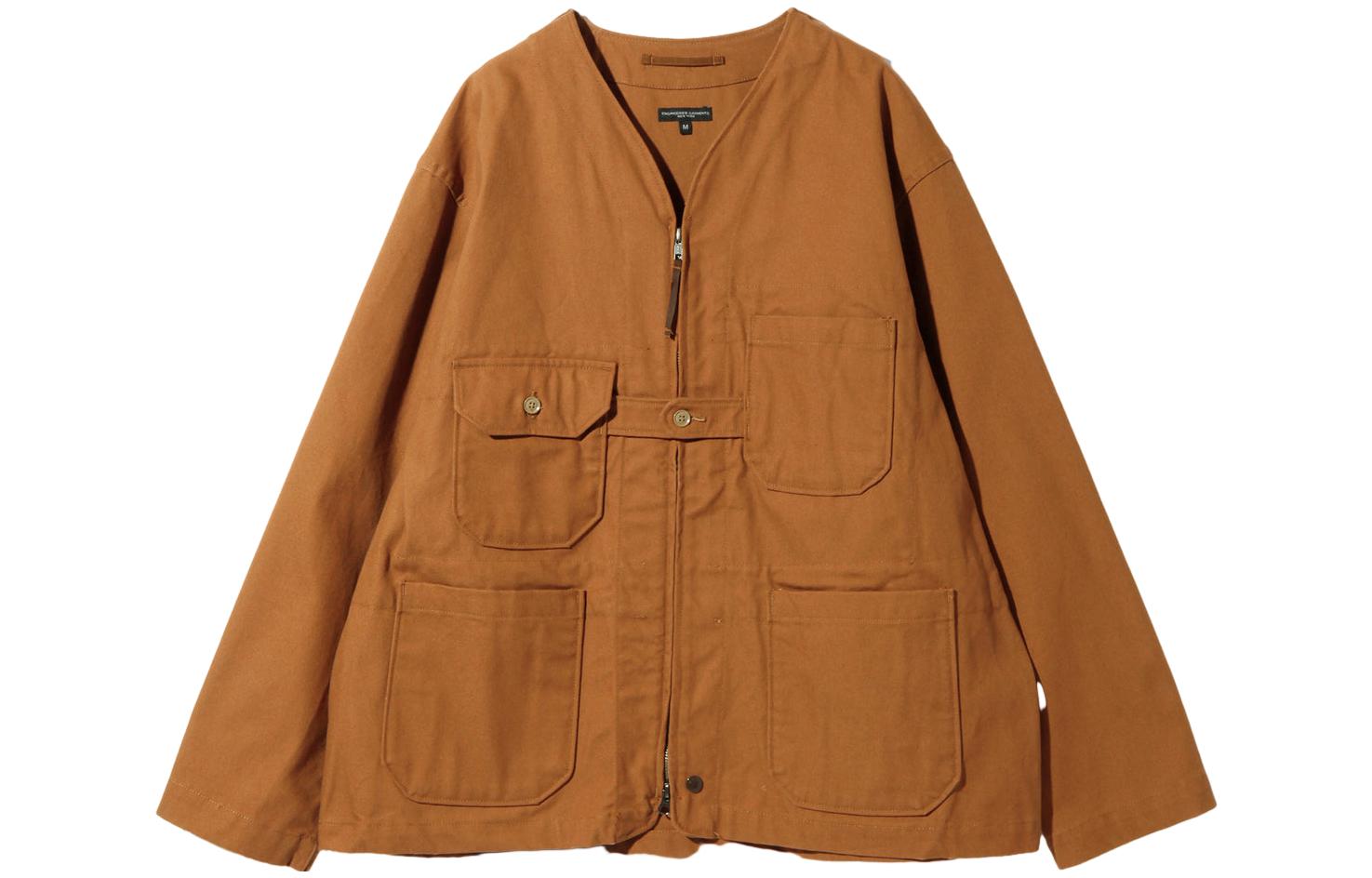 Needles Solid Color Casual Jacket Unisex Tan NQ222