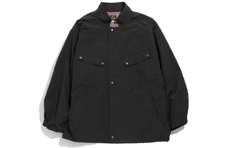 Needles Solid Color High-Neck Long-Sleeve Jacket Black KP175B