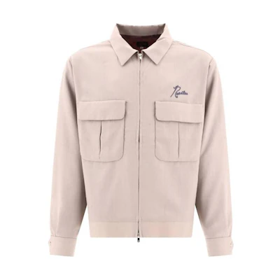 Needles Solid Color Zip-Up Long Sleeve Jacket for Men MR196B