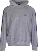 Needles Solid Gray Hoodie Sweatshirt KP226BHGREY Needles Solid Gray Hoodie Sweatshirt KP226BHGREY