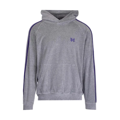 Needles Solid Gray Hoodie Sweatshirt KP226BHGREY