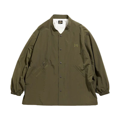 Needles SS21 Green Nylon Butterfly Logo Jacket. IN128A