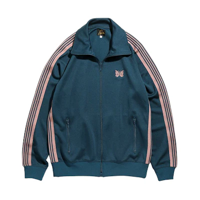 Needles SS21 Butterfly Logo Zip Jacket Blue IN180B
