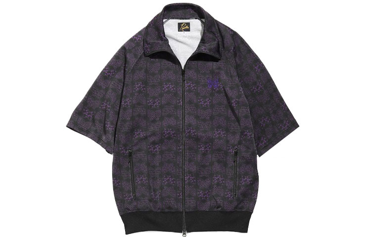 Needles SS21 Butterfly Print Short Sleeve Jacket Black () IN405B