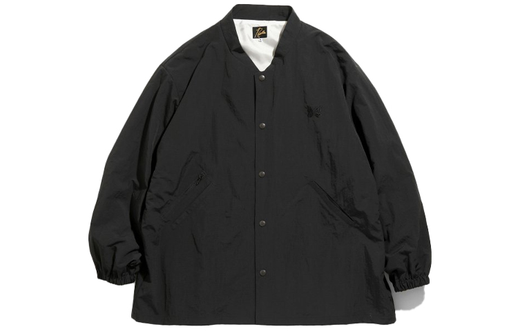 Needles SS21 Plain Nylon Jacket Black IN128B