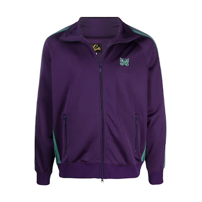 Needles SS21 Purple Butterfly Logo Embroidered Track Jacket IN180VIOLA