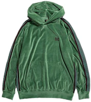 Needles SS21 Striped Butterfly Embroidered Hoodie Green Unisex IN186B Needles SS21 Striped Butterfly Embroidered Hoodie Green Unisex IN186B