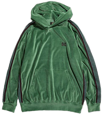 Sudadera unisex verde con mariposa bordada y rayas Needles SS21. IN186B Buy Sudadera unisex verde con mariposa bordada y rayas Needles SS21. IN186B