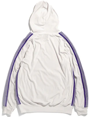 Needles SS21 Velvet Striped Track Sweatshirt Unisex White IN186A Lookbook Needles SS21 Velvet Striped Track Sweatshirt Unisex White IN186A