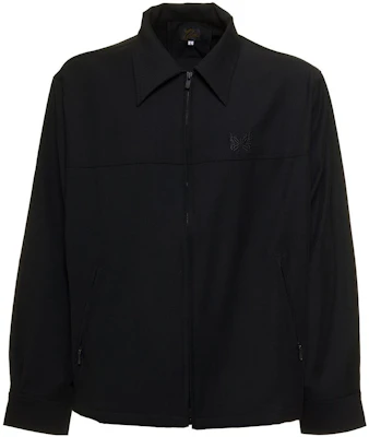 Needles SS22 Jaket Sweatshirt Hitam Lelaki dengan Sulaman Logo. KP125DBLACK Buy Needles SS22 Jaket Sweatshirt Hitam Lelaki dengan Sulaman Logo. KP125DBLACK