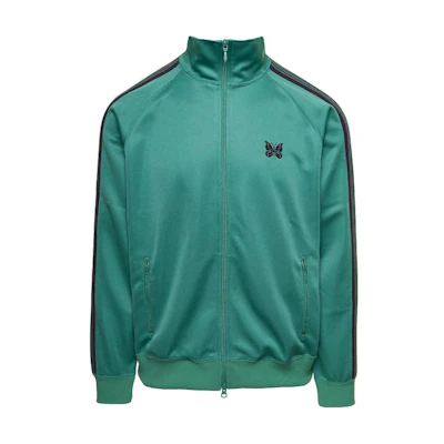 Needles SS23 Green Retro Butterfly Embroidered Track Jacket. MR284-CEMERALDC