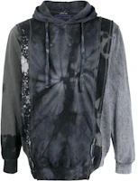 Needles SS23 Bleach Effect Drawstring Hoodie Grey () LQ315 Needles SS23 Bleach Effect Drawstring Hoodie Grey () LQ315