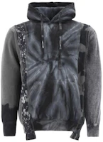 Needles SS23 Patchwork Abstract Hoodie Black Grey Long Sleeve Sweatshirt LQ3150999GRAY Needles SS23 Patchwork Abstract Hoodie Black Grey Long Sleeve Sweatshirt LQ3150999GRAY